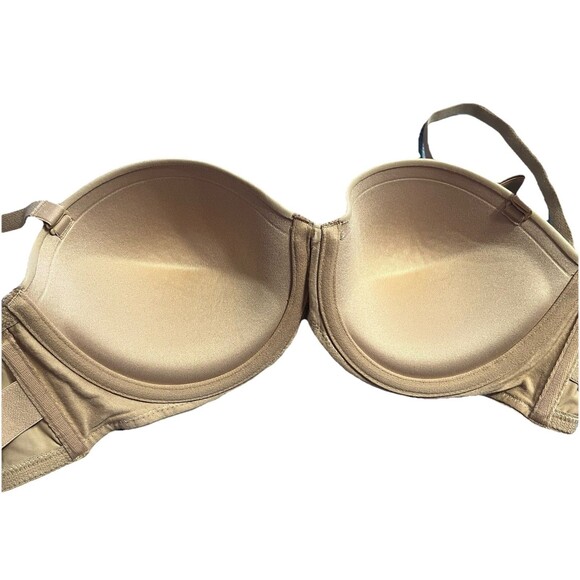Maidenform Ultimate Stay Put Strapless Underwire Beige Bra #SE6990 Size 38B - Picture 5 of 11